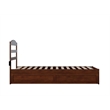 AFI Warren Solid Wood Twin XL Bed w/ Twin XL Trundle in Walnut