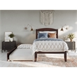 AFI Warren Solid Wood Twin XL Bed w/ Twin XL Trundle in Walnut