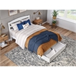 AFI Warren Solid Wood Storage Drawer Full Platform Bed in White