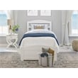 AFI Warren Solid Wood Twin XL Bed w/ Footboard & Twin XL Trundle in White