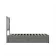 AFI NoHo Twin Solid Wood Bed with Twin Trundle in Espresso