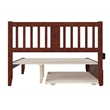 Tahoe Full Solid Wood Platform Bed with Twin Trundle in Espresso