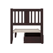 AFI Tahoe Twin Solid Wood Platform Bed with 2 Drawers in Espresso