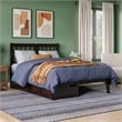 AFI Tahoe Full Solid Wood Platform Bed with 2 Drawers in Espresso
