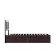 AFI Tahoe Twin XL Wood Platform Bed with 2 Drawers in Espresso