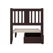 AFI Tahoe Twin XL Wood Platform Bed with 2 Drawers in Espresso