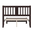 AFI Tahoe Twin XL Solid Wood Platform Bed with Footboard in Espresso