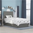 AFI NoHo Solid Wood Queen Bed with Footboard and Twin XL Trundle in Espresso