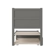 AFI NoHo Solid Wood Queen Bed with Footboard and Twin XL Trundle in Espresso