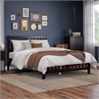 AFI Tahoe Solid Wood Queen Platform Bed with Footboard in Espresso