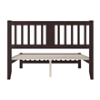 AFI Tahoe Solid Wood Queen Platform Bed with Footboard in Espresso