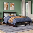 AFI Tahoe Solid Wood Twin Platform Bed with Footboard & Twin Trundle in Espresso