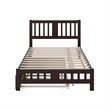 AFI Tahoe Solid Wood Twin Platform Bed with Footboard & Twin Trundle in Espresso