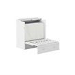 Northfield Twin XL Solid Wood Modern Murphy Bed Chest with Mattress in White