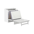 Northfield Twin XL Solid Wood Modern Murphy Bed Chest with Mattress in White