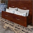 Northfield Twin XL Solid Wood Modern Murphy Bed Chest with Mattress in Walnut