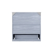 Northfield Twin XL Solid Wood Modern Murphy Bed Chest with Mattress in Driftwood