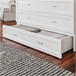 Northfield Full Solid Wood Modern Murphy Bed Chest with Mattress in White