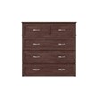 Northfield Twin XL Solid Wood Modern Murphy Bed Chest with Mattress Burnt Amber