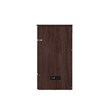 Northfield Twin XL Solid Wood Modern Murphy Bed Chest with Mattress Burnt Amber