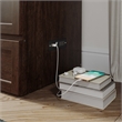 Northfield Twin XL Solid Wood Modern Murphy Bed Chest with Mattress Burnt Amber