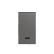 Northfield Full Solid Wood Modern Murphy Bed Chest with Mattress in Gray