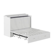 AFI Southampton Murphy Modern Solid Wood Full Bed Chest with Mattress in White