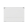 AFI Southampton Murphy Modern Solid Wood Full Bed Chest with Mattress in White