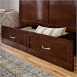 AFI Hamilton Full Solid Wood Murphy Bed Chest with Built-In Charger in Walnut