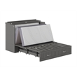 AFI Southampton Murphy Modern Solid Wood Full Bed Chest with Mattress in Gray