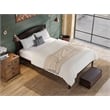 AFI Warren Solid Wood Queen Platform Bed with USB Charger in Espresso
