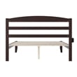 AFI Warren Solid Wood Queen Platform Bed with USB Charger in Espresso