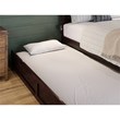 Warren Queen Solid Wood Platform Bed with Twin XL Trundle in Espresso