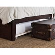 Warren Queen Solid Wood Platform Bed with Twin XL Trundle in Espresso