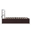 Warren Solid Wood Full Platform Bed with Twin Trundle in Espresso