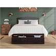 Warren Solid Wood Platform Bed with Foot Drawer Full in Espresso