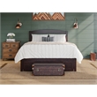 Warren Solid Wood Platform Bed with Foot Drawer Full in Espresso