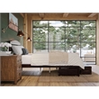 Warren Solid Wood Platform Bed with Foot Drawer Full in Espresso