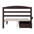 Warren Solid Wood Platform Bed with Storage Drawers Set of 2 Full Espresso