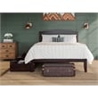 Warren Solid Wood Platform Bed with Storage Drawers Set of 2 Full Espresso
