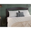 AFI Warren Solid Wood Full Platform Bed with Footboard & USB Charger in Espresso