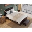 Warren Solid Wood Platform Bed with Footboard Queen in Espresso