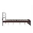 Warren Solid Wood Platform Bed with Footboard Queen in Espresso