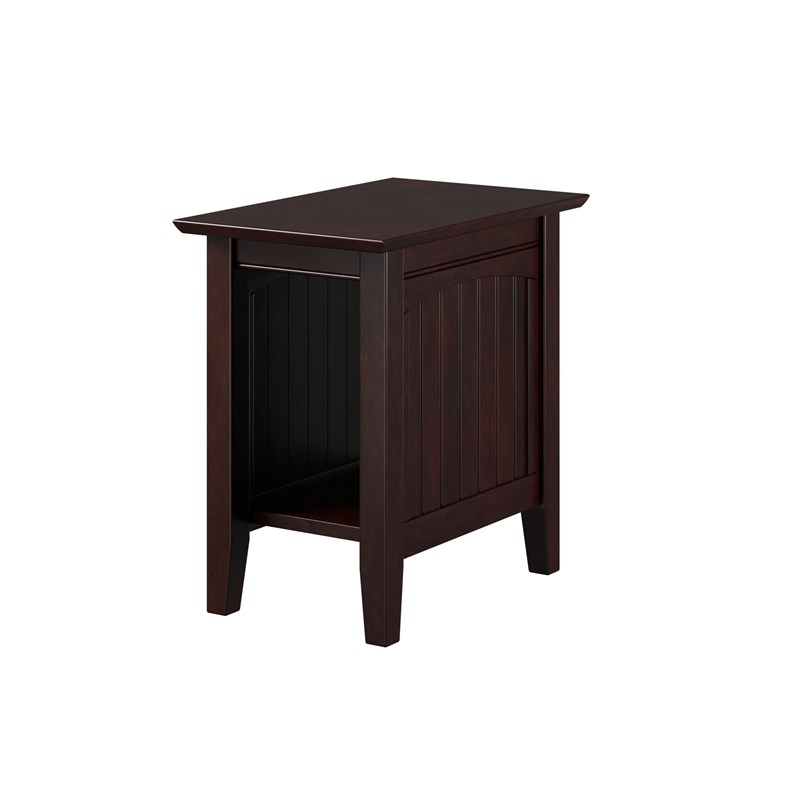 AFI Nantucket Solid Wood Modern Side Table (Set of 2) in Espresso