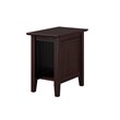 AFI Nantucket Solid Wood Modern Side Table (Set of 2) in Espresso