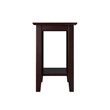 AFI Nantucket Solid Wood Modern Side Table (Set of 2) in Espresso