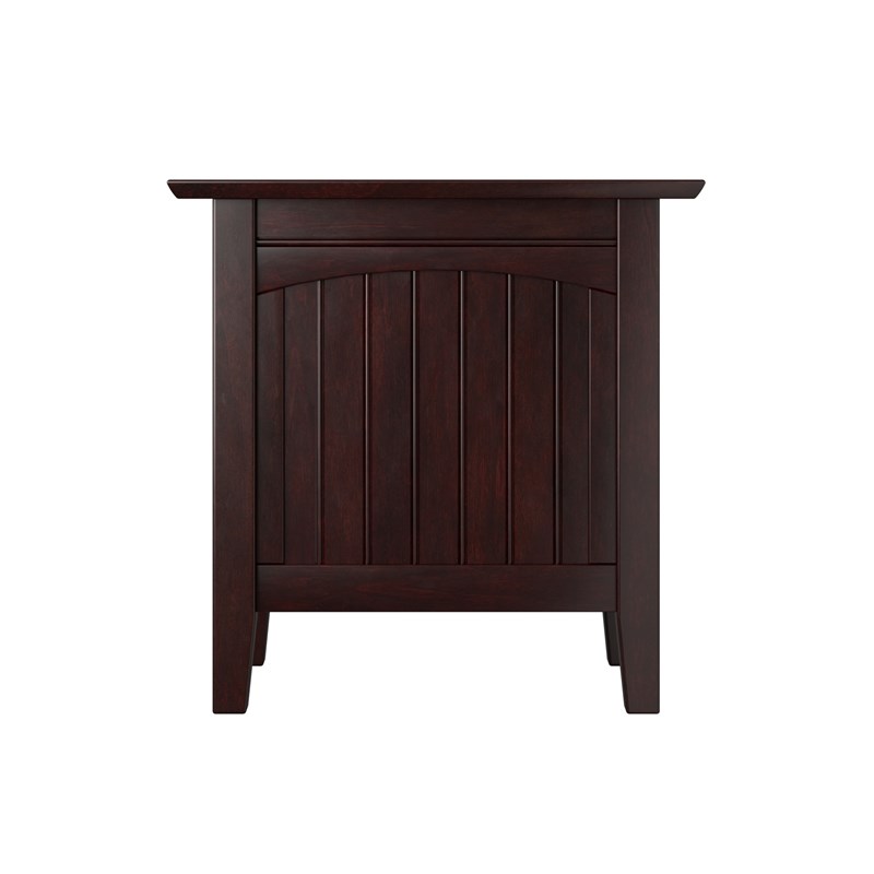 AFI Nantucket Solid Wood Modern Side Table (Set of 2) in Espresso