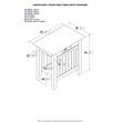 AFI Nantucket Solid Hardwood Side Table with USB Charger Set of 2 Driftwood