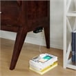 Northampton Full Wood Murphy Bed Desk with Mattress & Built-in Charger in Walnut