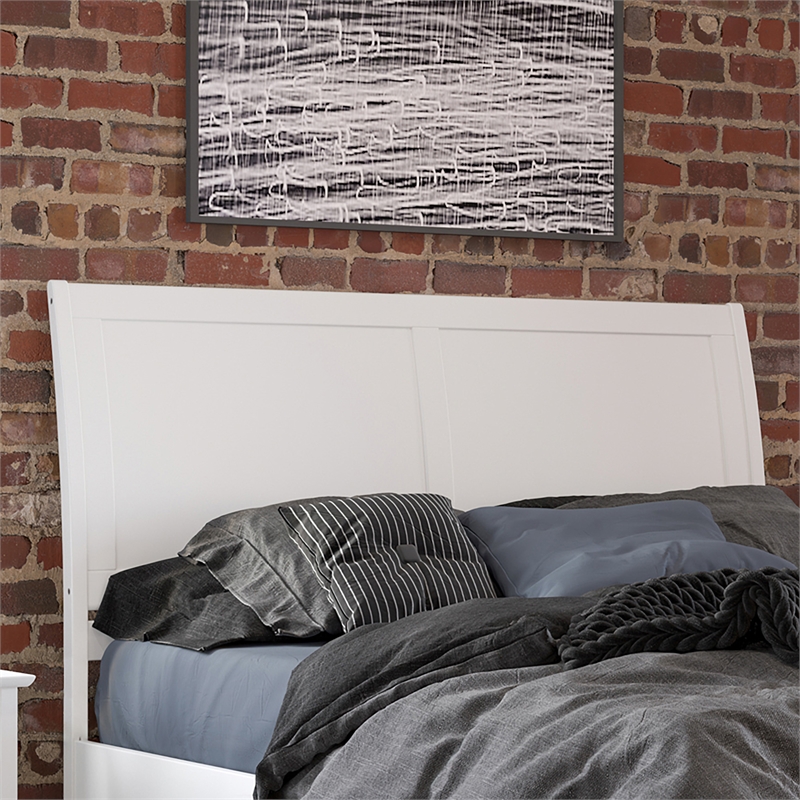 Portland Queen Solid Wood Platform Bed in White